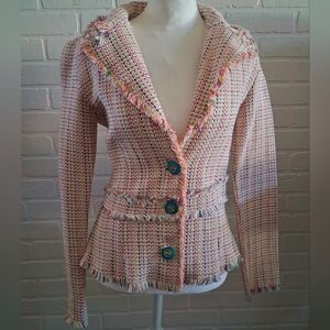 T-Bags Pastel Tweed Blazer